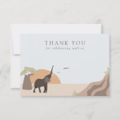 Carte De Remerciements Un petit cacahuète | Boho Safari Jungle (Devant)