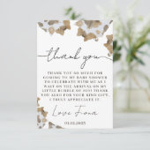 Carte De Remerciements Un petit cowboy est sur le chemin (Debout devant)