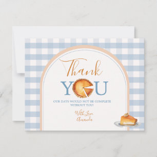 Carte De Remerciements Un petit gâteau à la croûte Premier anniversaire E