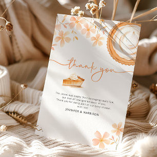Carte De Remerciements Un petit gâteau mignon est en train de cuire Bab