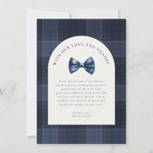 Carte De Remerciements Un petit homme est en chemin Baby shower