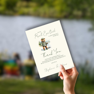 Carte De Remerciements Un Petit Pêcheur Est En Route  Cadeaux De Naissanc
