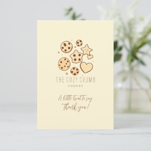 Carte De Remerciements Un petit régal de notre cuisine (Debout devant)