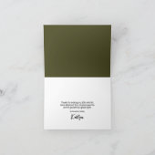 Carte De Remerciements Un peu d'amusement Soirée Martini (Intérieur)