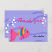 Carte De Remerciements Un Poisson Fantastique ! (Devant / Derrière)