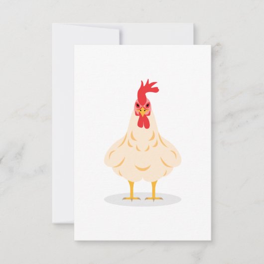 Carte De Remerciements Un poulet mignon (Devant)
