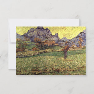 Carte De Remerciements Un pré dans les montagnes - Van Gogh