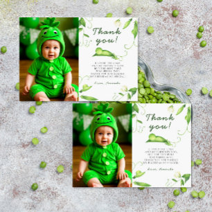 Carte De Remerciements Un premier anniversaire de Sweet Pea