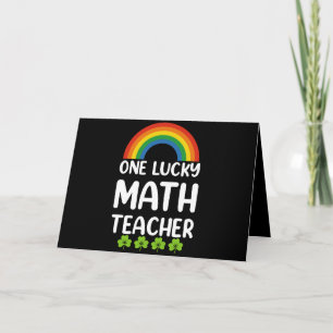 Carte De Remerciements Un professeur de mathématiques chanceux à la Saint
