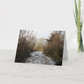 Carte De Remerciements Un sentier d'hiver à Arnside (Devant)