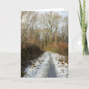 Carte De Remerciements Un sentier d'hiver à Arnside