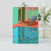 Carte De Remerciements Un simple moderne (Debout devant)