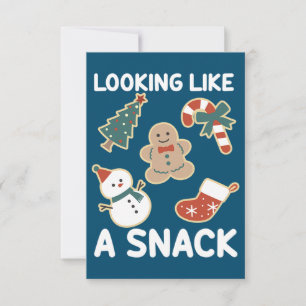Carte De Remerciements Un Snack Joyeux Noël Père Noël