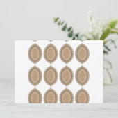 Carte De Remerciements Un tapis rectangulaire avec un motif géométrique c (Debout devant)