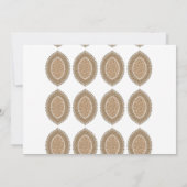 Carte De Remerciements Un tapis rectangulaire avec un motif géométrique c (Dos)