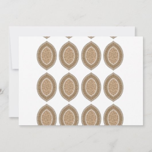 Carte De Remerciements Un tapis rectangulaire avec un motif géométrique c (Dos)