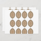 Carte De Remerciements Un tapis rectangulaire avec un motif géométrique c (Devant / Derrière)