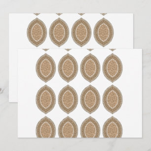 Carte De Remerciements Un tapis rectangulaire avec un motif géométrique c