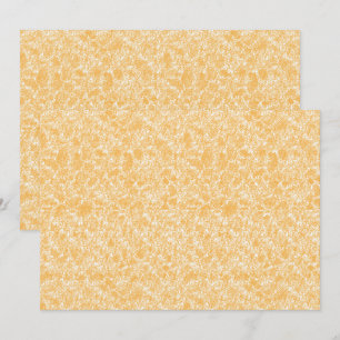 Carte De Remerciements Un tapis rond avec un mélange vibrant de jaune et 