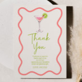 Carte De Remerciements Un Tini Un Peu Plus Ancien Cosmo Rose Martini Anni