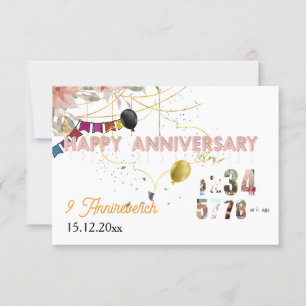 Carte De Remerciements "Un voyage d'amour