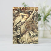 Carte De Remerciements « Undine dans les vagues » par Arthur Rackham (Debout devant)