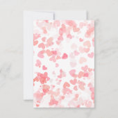 Carte De Remerciements Une Baby Shower de la Saint-Valentin pour une Peti (Dos)