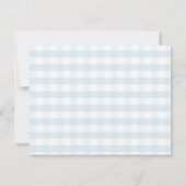 Carte De Remerciements Une Baby Shower Petite Citrouille Camion Bleu Ging (Dos)