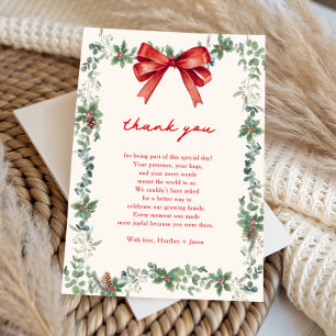 Carte De Remerciements Une Baby Shower Petite et Joyeuse