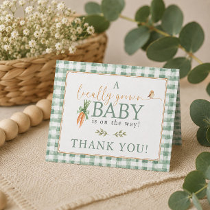 Carte De Remerciements Une Baby Shower pour un Bébé Né dans la Région