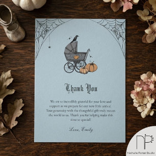 Carte De Remerciements Une Baby Shower "Un Bébé se Prépare"