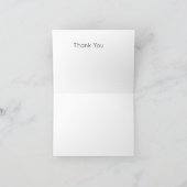 Carte De Remerciements Une bouture de rose unique         (Intérieur)