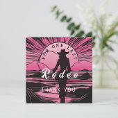 Carte De Remerciements Une dernière tournée de rodéo pour l'enterrement d (Debout devant)