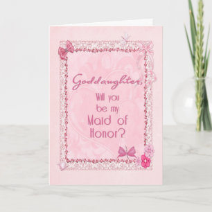 Carte De Remerciements Une femme d'honneur à l'air artisanal