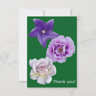 Carte De Remerciements Une fleur