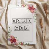 Carte De Remerciements Une manière scientifique d'exprimer l'appréciation