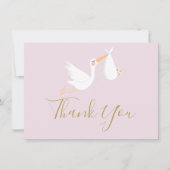 Carte De Remerciements Une naissance de bébé à livrer spécialement Shower (Devant)