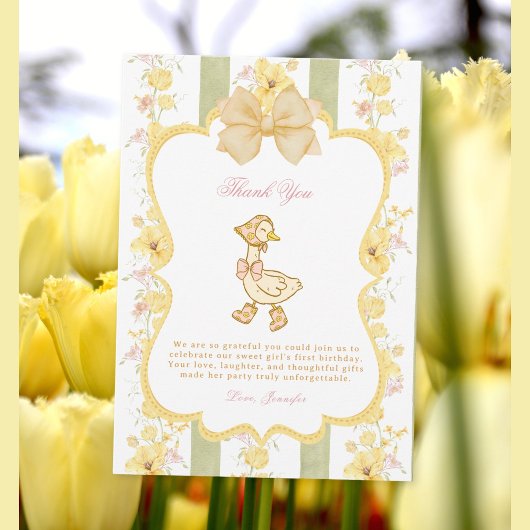 Carte De Remerciements Une oie idiote