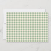 Carte De Remerciements Une oie sotte Noël Vert 1er anniversaire Photo (Dos)