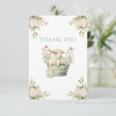 Carte De Remerciements Une Petite aquarelle Lambchop (Debout devant)