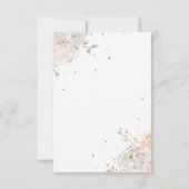 Carte De Remerciements Une petite princesse Blush Gold Crown Castle Douch (Dos)