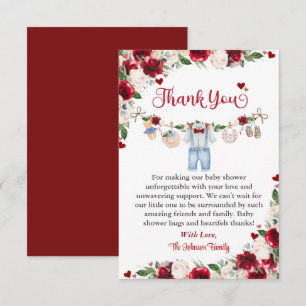 Carte De Remerciements Une petite Saint-Valentin pour un bébé garçon