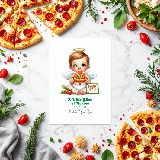 Carte De Remerciements Une petite tranche de paradis - Baby shower