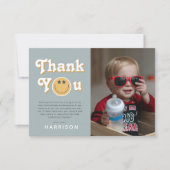 Carte De Remerciements Une photo de remerciement d'anniversaire pour un g (Devant)