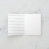 Carte De Remerciements Une photo moderne pinceau vert script graduation (Intérieur)