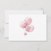 CARTE DE REMERCIEMENTS UNE ROSE SILLY EN VICHY 1ER ANNIVERSAIRE (Dos)