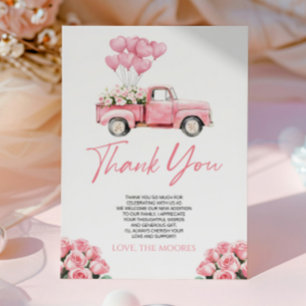 Carte De Remerciements Une Saint-Valentin Petite Amour Bébé Shower