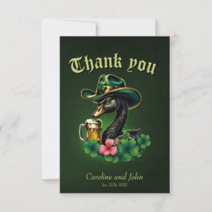Carte De Remerciements Une touche irlandaise :