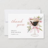 Carte De Remerciements Une toute petite fête prénatale Espresso Martini (Devant)