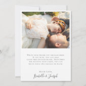 Carte De Remerciements Une verdure succulente | Photo à plat vert foncé (Dos)